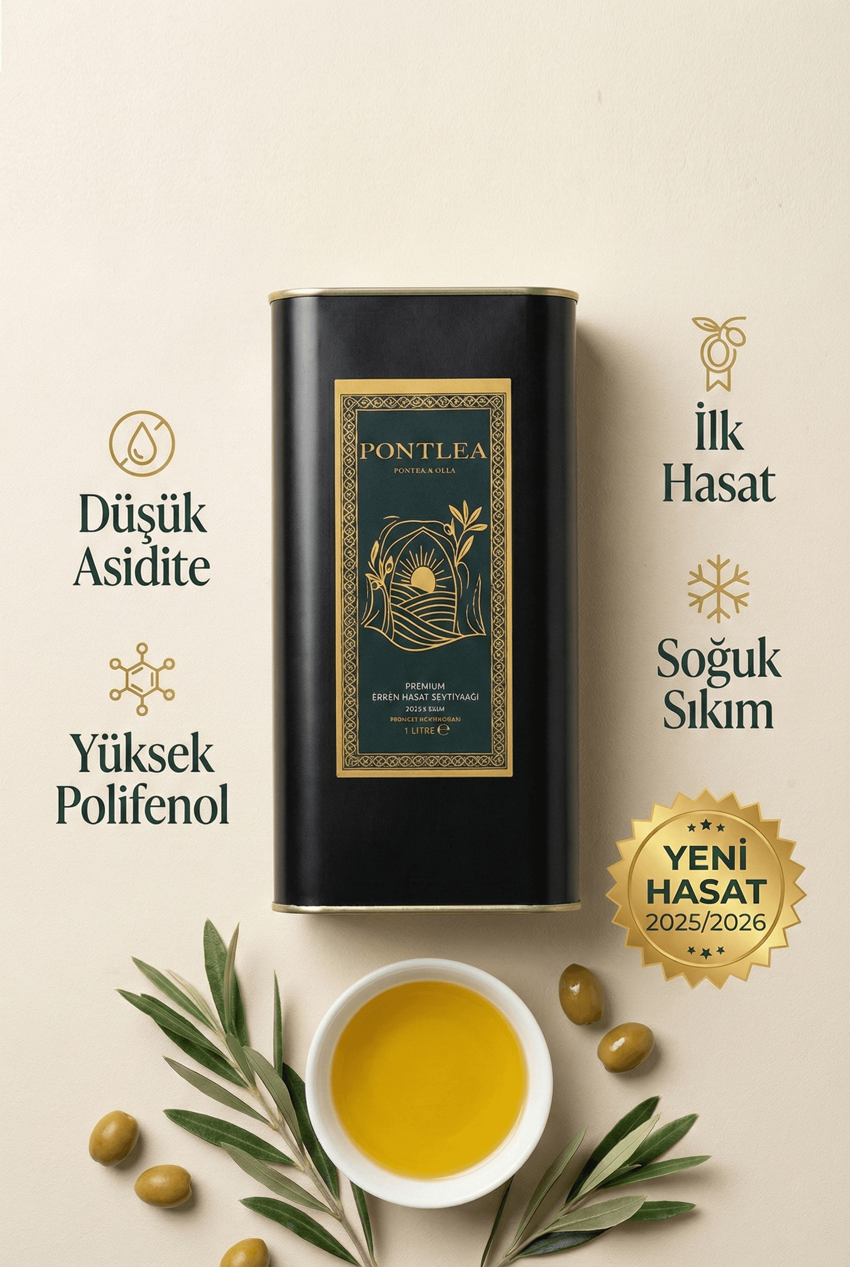 Erken Hasat Soğuk Sıkım Zeytinyağı