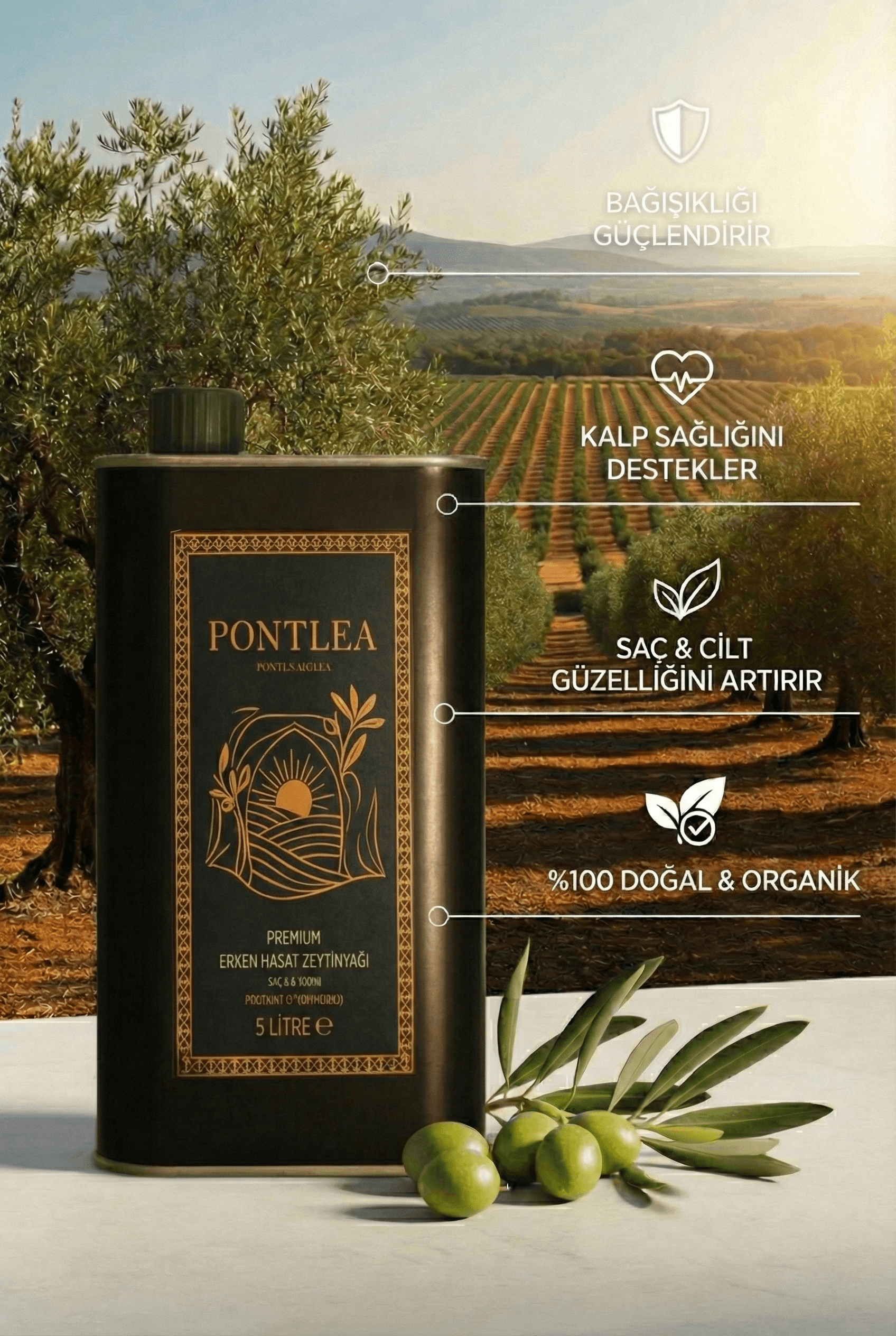 Olgun Hasat Soğuk Sıkım Zeytinyağı