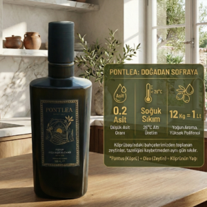 Premium Soğuk Sıkım Zeytinyağı – 500 ml Cam Şişe